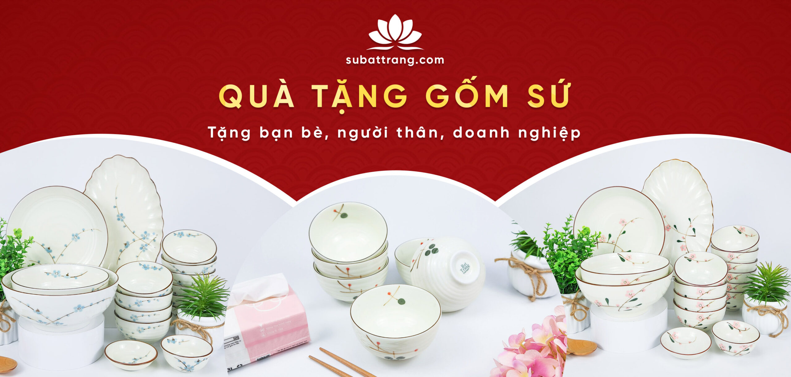 Quà tặng gốm sứ - Quà lưu niệm đẹp cho Doanh nghiệp